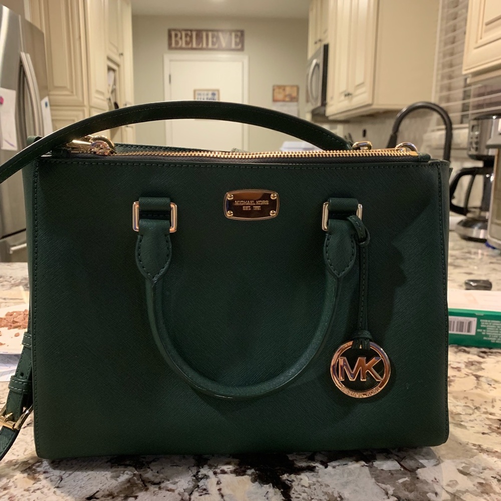 Michael Kors small leather belted purse